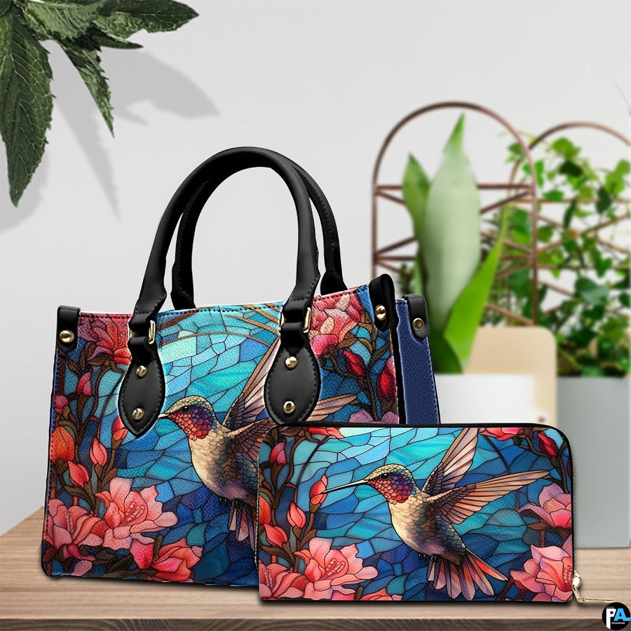 Interior view of the matching wallet highlighting dedicated card slots and compartments.