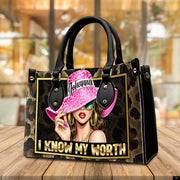 PREAUREUM "{split_values}" Personalized {collection_title} Leather Handbag