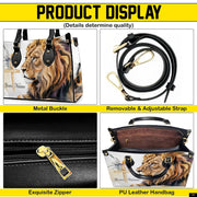 PREAUREUM "{split_values}" Personalized {collection_title} Leather Handbag