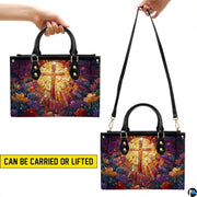 Custom Catholic Virgin Mary Leather Bag, Personalized Name Handbags and Purses for Christian Women Religious Bag Gifts