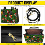 Product diagram highlighting sturdy handles, adjustable shoulder strap, zipper detail, and interior space