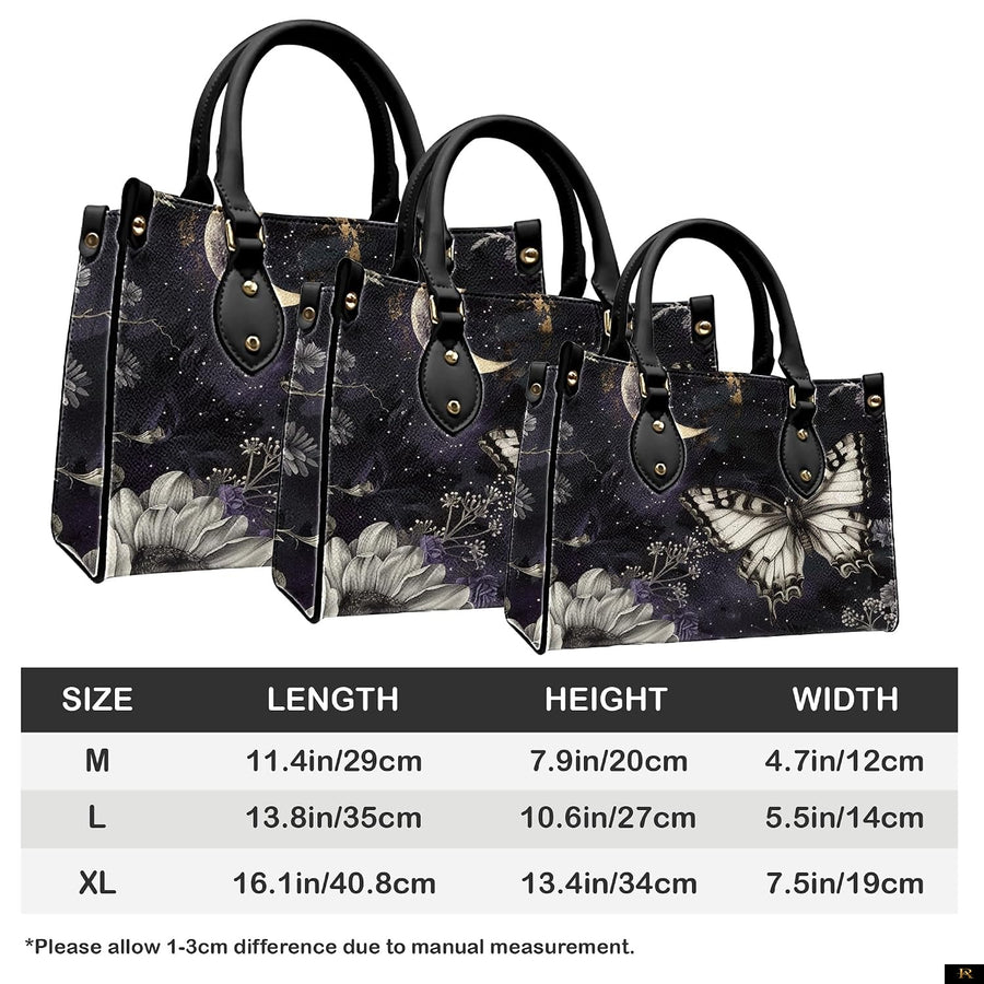 PREAUREUM "{split_values}" Personalized {collection_title} Leather Handbag