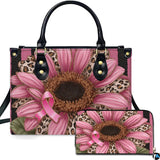 Pink Sunflower Art Leopard Ribbon Botanical Floral Graphic Design