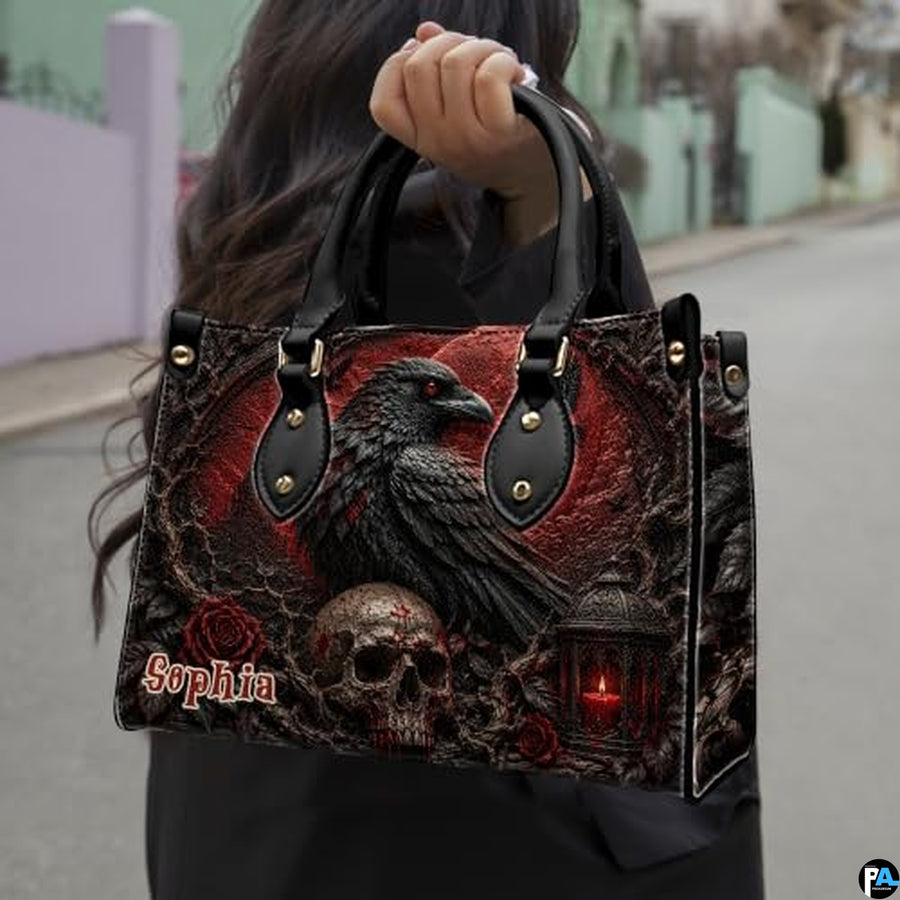 Personalized Bird dark fantasy gothic art Shoulder Bag