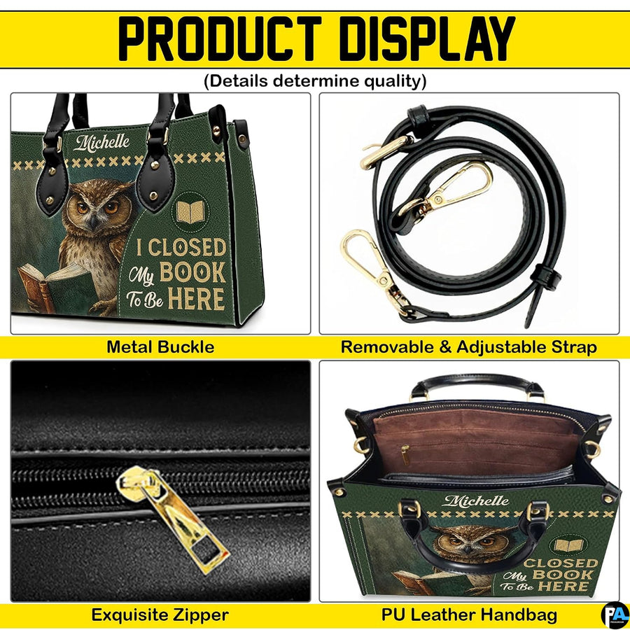 Size comparison chart detailing Medium, Large, and Extra Large dimensions for the handbag.