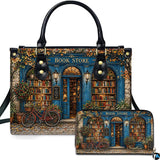 Autumn Bookshop Red Bicycle Handbag Set