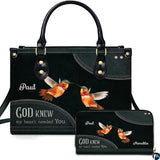 Inspirational Hummingbird Couple Handbag and Wallet Set