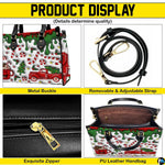 Four-panel layout demonstrating gold hardware accents, detachable shoulder strap, zipper detail, and interior space.