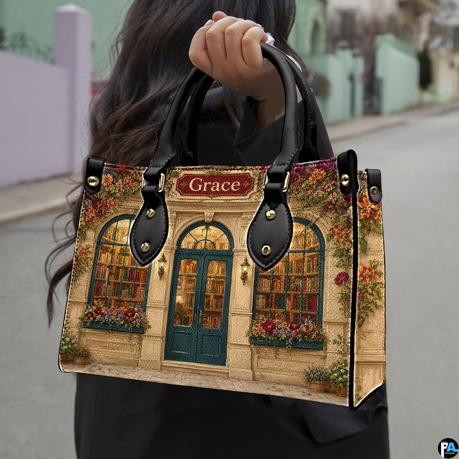 Dual presentation demonstrating handheld carrying via top handles and shoulder display mode for the accessory pairing