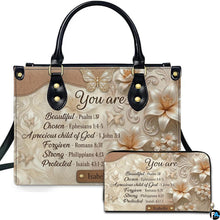 Personalized Christian Leather Handbag – Custom Purse Faith Gift for Mom, Grandma, Women Birthday or Christmas