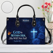 Personalized Christian Leather Handbag – Custom Purse Faith Gift for Mom, Grandma, Women Birthday or Christmas