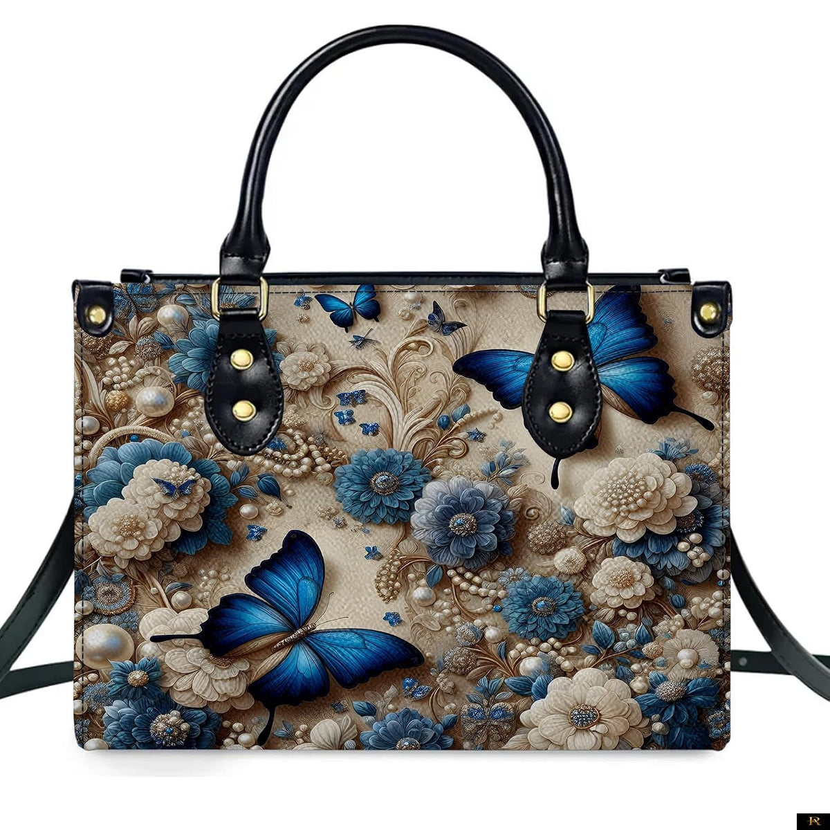 PREAUREUM "{split_values}" Personalized {collection_title} Leather Handbag