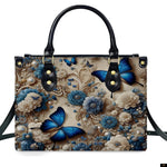 PREAUREUM "{split_values}" Personalized {collection_title} Leather Handbag