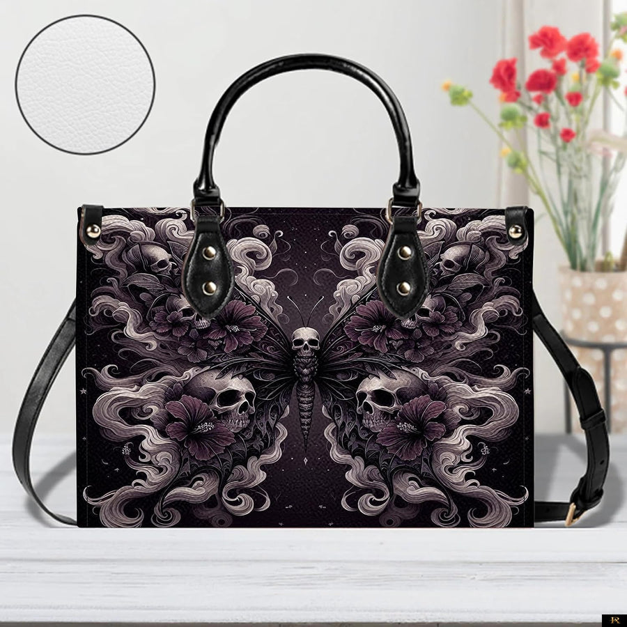 PREAUREUM "{split_values}" Personalized {collection_title} Leather Handbag