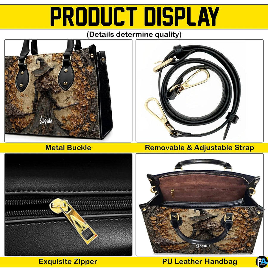 Four-panel showcase illustrating design details, hardware, and interior layout.