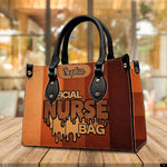 PREAUREUM "{split_values}" Personalized {collection_title} Leather Handbag