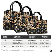 Interior layout and structural design overview of handbag and matching companion wallet.