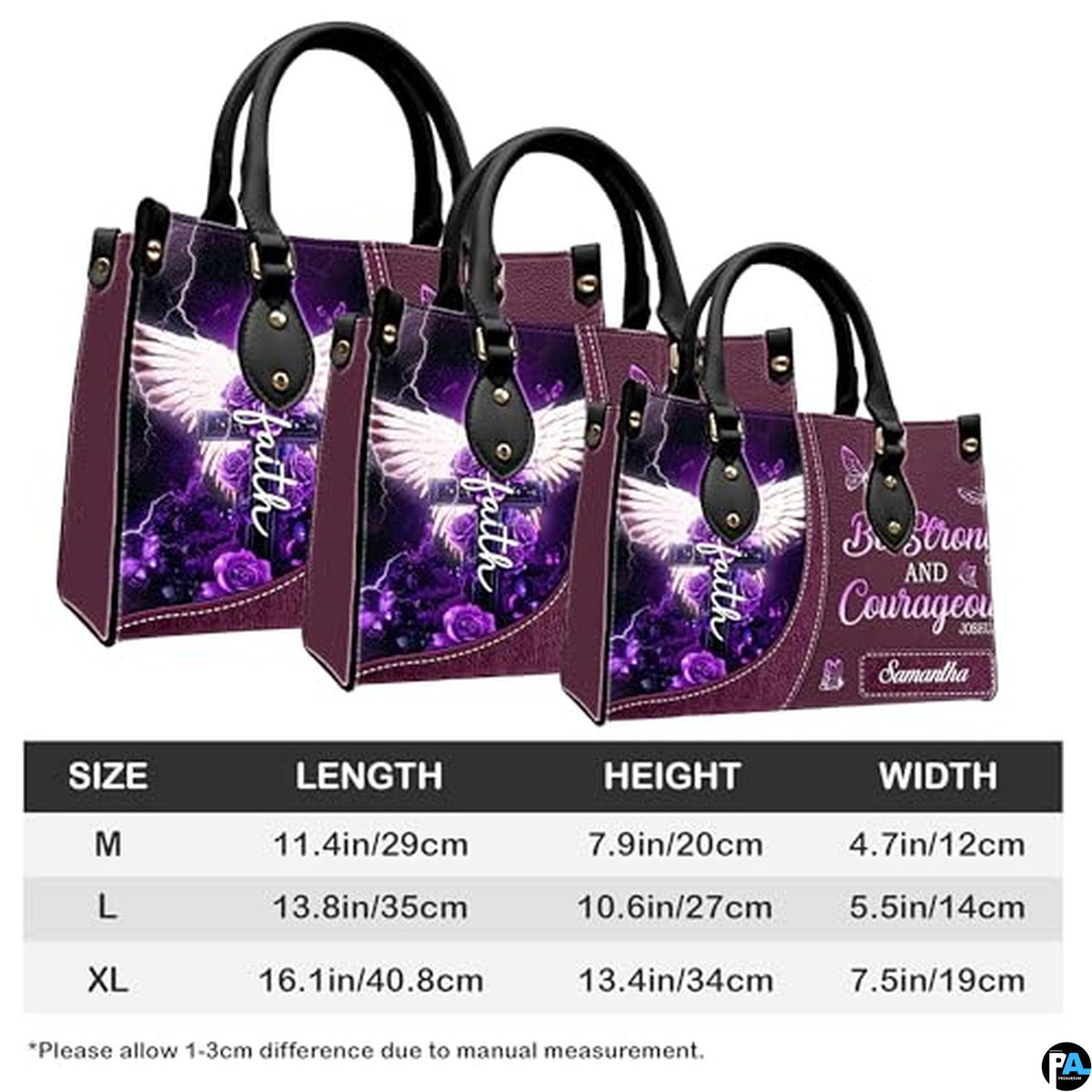 Personalized Christian Leather Handbag For Women, Bible Purse, Religious Bags Christian Gift For Women Her, Jesus Bag