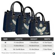 Custom Catholic Virgin Mary Leather Bag, Personalized Name Handbags and Purses for Christian Women Religious Bag Gifts