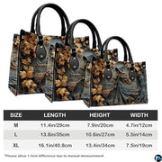 Personalized Halloween Leather Handbag – Custom Witch 3D Printing Effect Purses For Women – Spooky Gothic Shoulder Bag