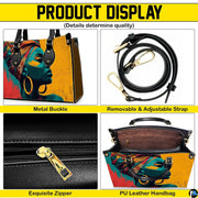 Product display showing buckles, strap, zipper, and interior compartment