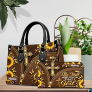 Personalized Christian Leather Handbag, Jesus Christian Tote Bag, Bible Purse, Religious Bags Gift for Mom, Women