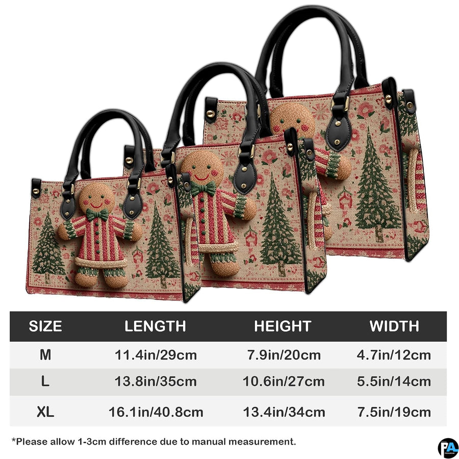 Proportional overview comparing scale options for gingerbread figure holiday print