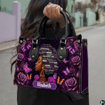 Personalized African American Leather Bag, African Purse, Gifts for Black Girl Women, Black History Handbags