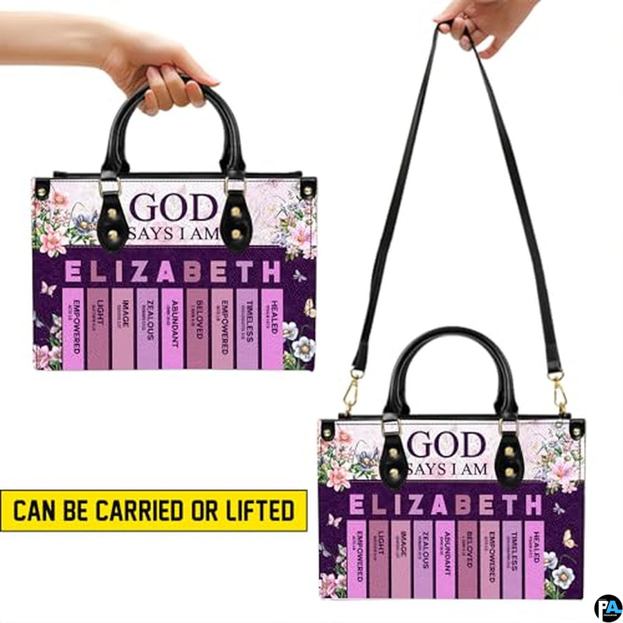 Personalized Christian Leather Handbag For Women, Bible Purse, Religious Bags Christian Gift For Women Her, Jesus Bag