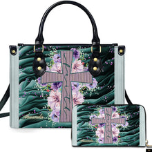 PREAUREUM "{split_values}" Personalized {collection_title} Leather Handbag