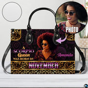 Personalized African American Leather Bag, African Purse, Gifts for Black Girl Women, Black History Handbags