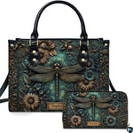 Personalized Halloween Leather Handbag – Custom Witch 3D Printing Effect Purses For Women – Spooky Gothic Shoulder Bag