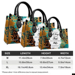 PREAUREUM "{split_values}" Personalized {collection_title} Leather Handbag