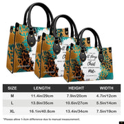 PREAUREUM "{split_values}" Personalized {collection_title} Leather Handbag