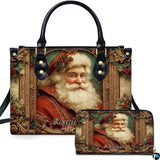 Victorian Santa Claus Portrait Handbag & Wallet Set