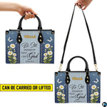 Tabletop coordinated view displaying synchronized daisy floral and scripture graphics across both matching items