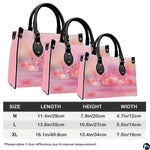Matching zip wallet showing identical watercolor flamingo flock artwork.