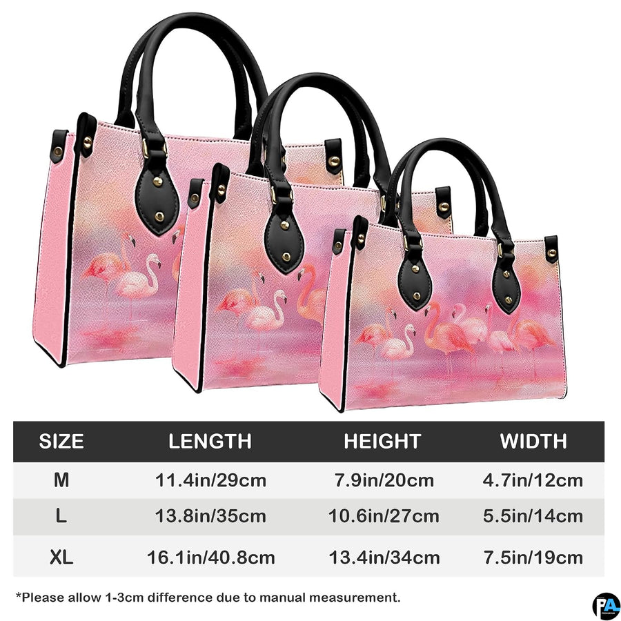 Matching zip wallet showing identical watercolor flamingo flock artwork.