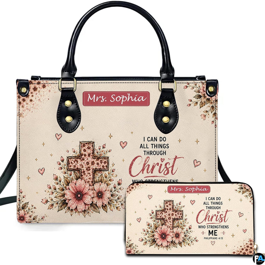 Christian faith floral cross art presenting scripture lettering and dusty rose blooms on coordinating accessories.