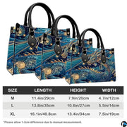 Personalized Dragon Leather Handbag, Fantasy Gothic Purse for Women, Mythical Shoulder Bag Gift for Dragon Lovers