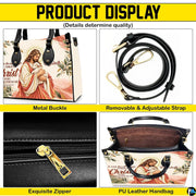 Four-panel showcase illustrating design details, hardware, and interior layout.