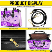Mothers Day Gift Leather Bag- Personalized Grandmas Purse With Grandkids Names, Grandma Handbag Birthday Gifts For Mom Women