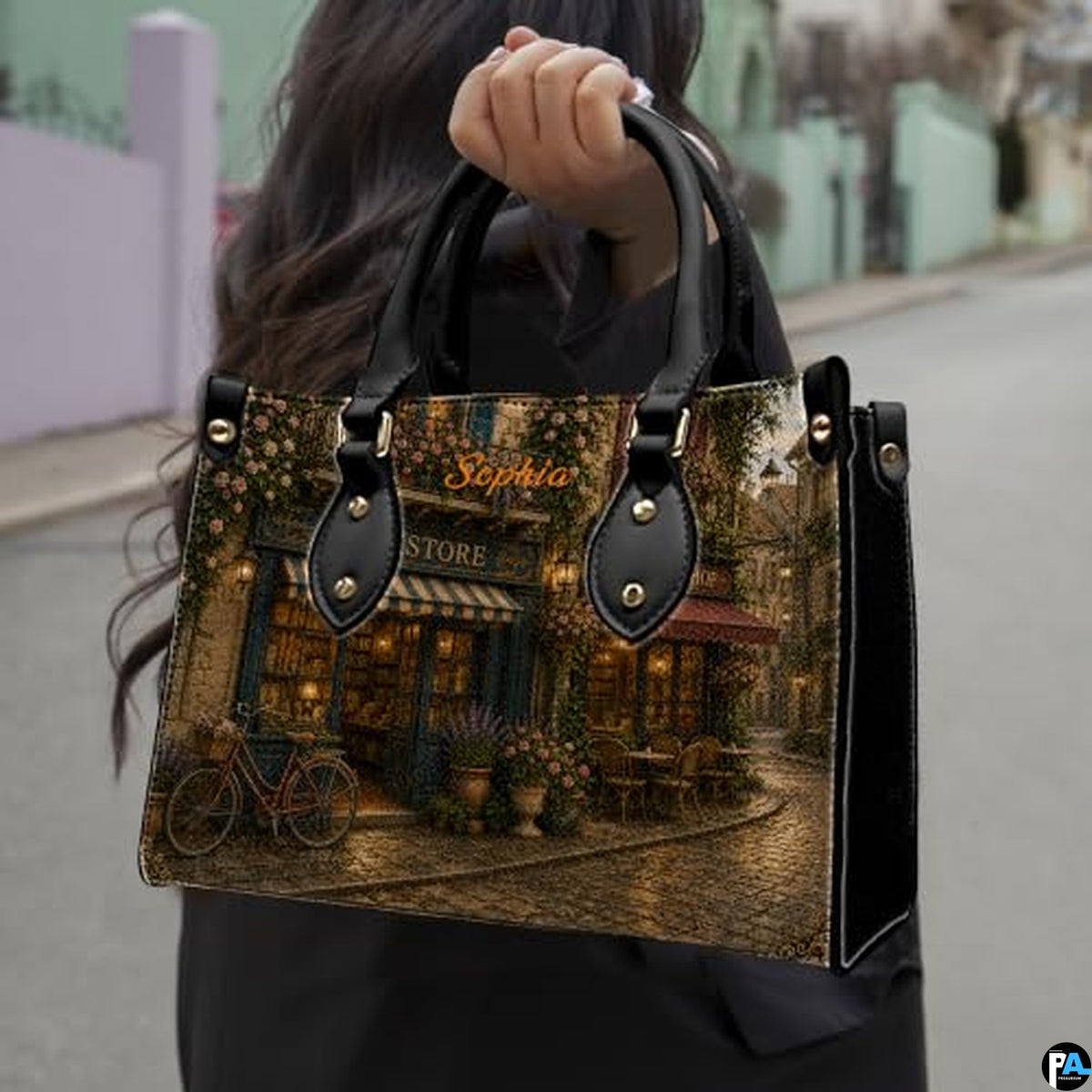 Bookstore Leather Bag, Book Purse for Book Lovers, Shoulder Bag