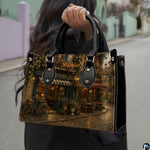 Bookstore Leather Bag, Book Purse for Book Lovers, Shoulder Bag