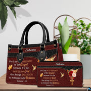 Side profile showing structured silhouette and textured burgundy finish of floral handbag.
