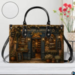 Bookstore Leather Bag, Book Purse for Book Lovers, Shoulder Bag