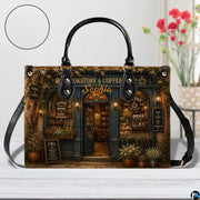 Bookstore Leather Bag, Book Purse for Book Lovers, Shoulder Bag