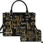 PREAUREUM "{split_values}" Personalized {collection_title} Leather Handbag
