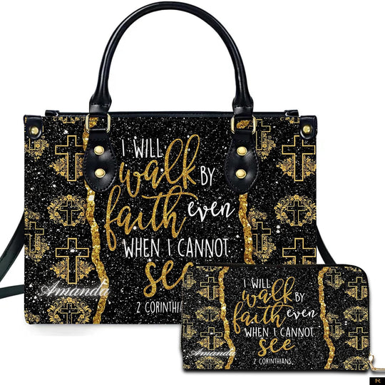 PREAUREUM "{split_values}" Personalized {collection_title} Leather Handbag