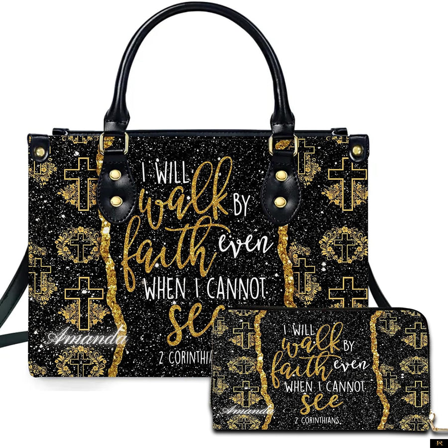 PREAUREUM "{split_values}" Personalized {collection_title} Leather Handbag